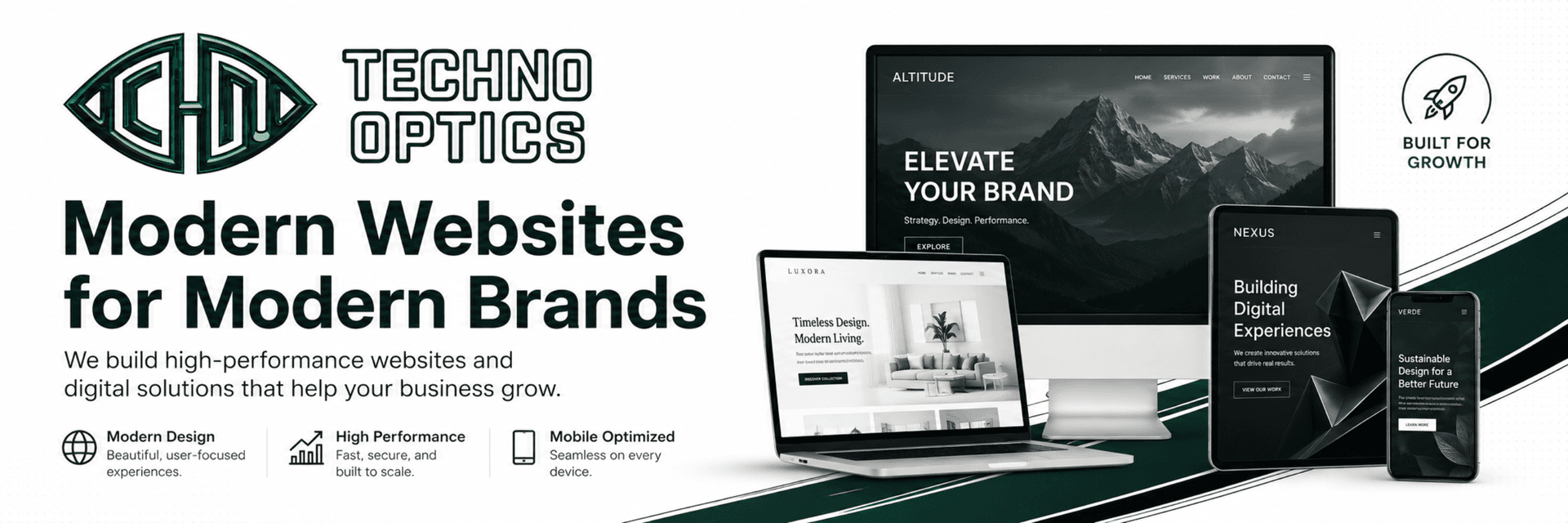 Techno Optics storefront banner