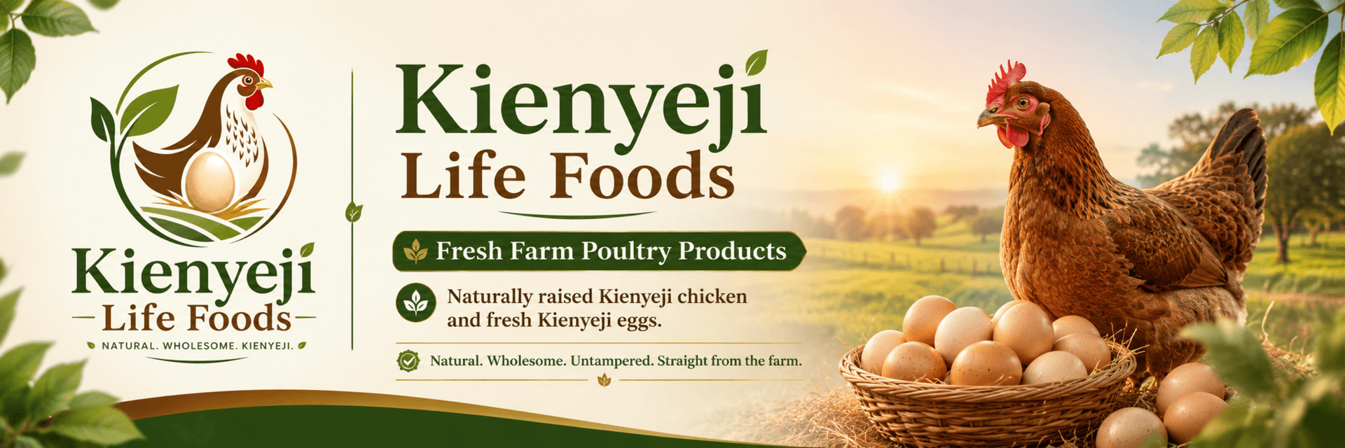 Kienyeji Life Foods storefront banner
