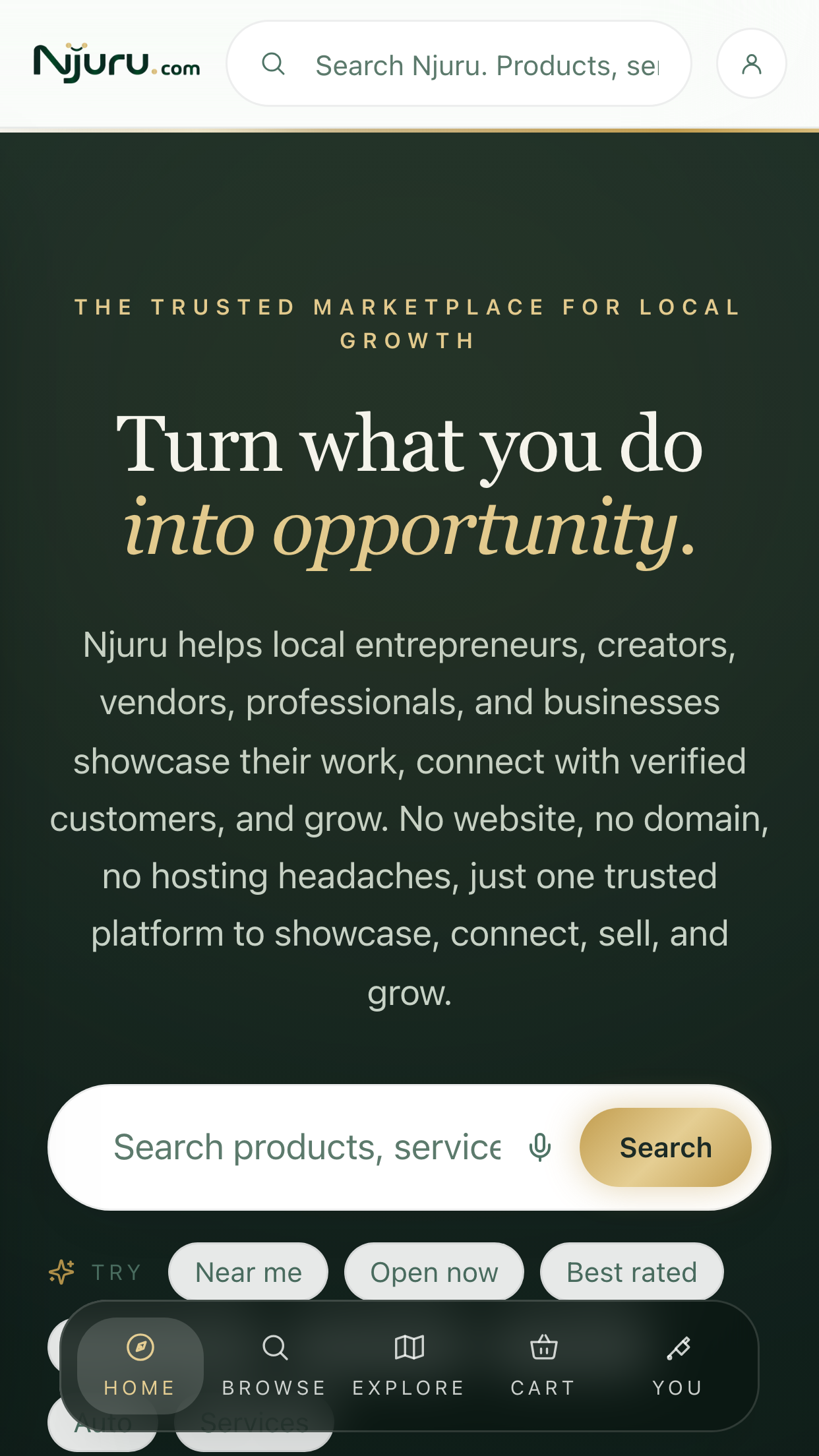 The home marketplace